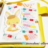 水彩で描いた絵を使って、ほぼ日手帳をたのしく活用